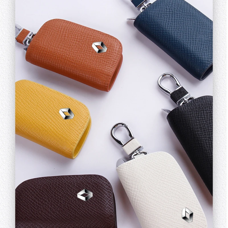Genuine Leather Auto Key Case For Renault Captur Duster Megane 3 Clio 4 Logan Laguna 2 Kadjar Scenic 2 Keychain Car Accessories
Genuine Leather Auto Key Case For Renault Captur Duster Megane 3 Clio 4 Logan Laguna 2 Kadjar Scenic 2 Keychain Car Accessories