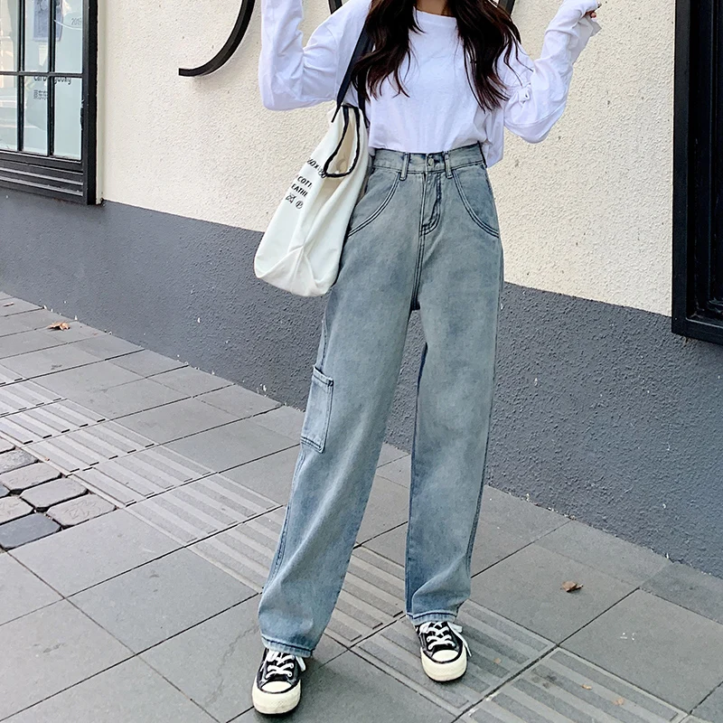 Jeans Women's Spring and Autumn New High-Waist Loose-Fit Wide-Leg Plus Size Was Thin Fashion Casual Jeans Woman S-5xl
Jeans Women's Spring and Autumn New High-Waist Loose-Fit Wide-Leg Plus Size Was Thin Fashion Casual Jeans Woman S-5xl