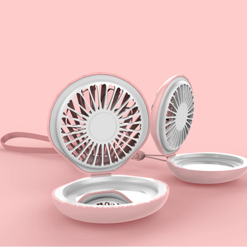 Mini portable USB charging fan with makeup mirror fan with colorful atmosphere light with 800Mah battery with lanyard
Mini portable USB charging fan with makeup mirror fan with colorful atmosphere light with 800Mah battery with lanyard