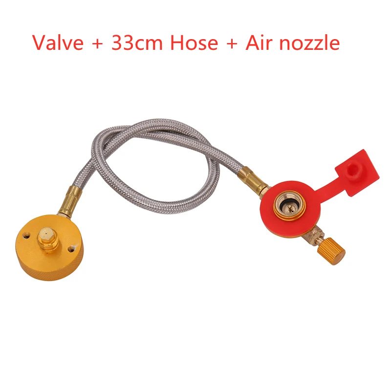 Outdoor Camping Picnic Gas Stove Head Valve Adapter Converter + Hose Connecting Line + Air Nozzle Outdoor Stove Accessories
Outdoor Camping Picnic Gas Stove Head Valve Adapter Converter + Hose Connecting Line + Air Nozzle Outdoor Stove Accessories