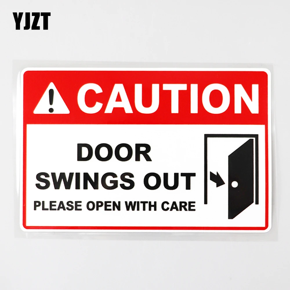 YJZT 14.8CM×9.6CM Warning Door Open, Please Open Carefully Decal PVC Car Sticker 12C-0569
YJZT 14.8CM×9.6CM Warning Door Open, Please Open Carefully Decal PVC Car Sticker 12C-0569