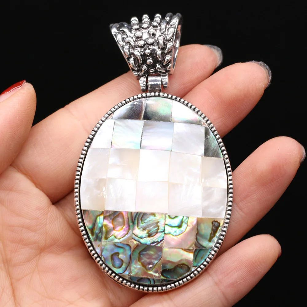 1pcs Natural Shell Egg Shape Mother of Pearl Shell Pendant Charms for DIY Earring Necklace Women Jewelry Gift Size 42x75mm
1pcs Natural Shell Egg Shape Mother of Pearl Shell Pendant Charms for DIY Earring Necklace Women Jewelry Gift Size 42x75mm