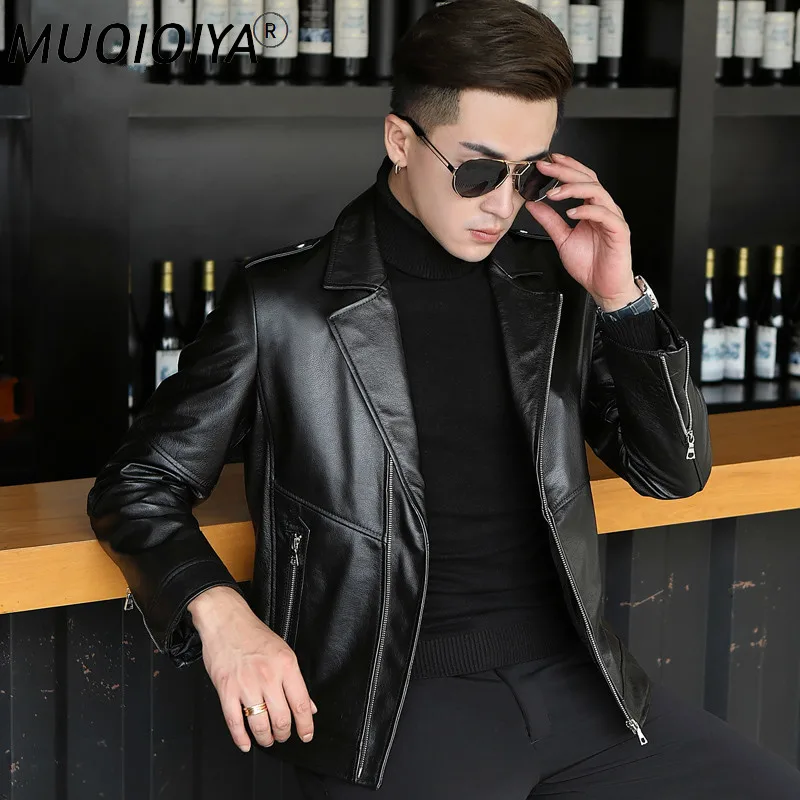 MUOIOYIA 2022 Genuine Leather Jacket Men Autumn 100% Cowhide Jacket Leather Coat Motorcycle Cow Leather Jackets L17-116 KJ3286
MUOIOYIA 2022 Genuine Leather Jacket Men Autumn 100% Cowhide Jacket Leather Coat Motorcycle Cow Leather Jackets L17-116 KJ3286