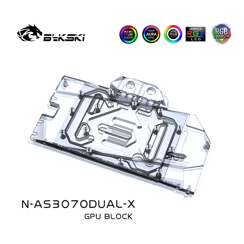 Bykski GPU Water Cooling Block For ASUS DUAL RTX 3070 8G Full Cover,With Back Plate Water cooler RGB/ RBW Light,N-AS3070DUAL-X
Bykski GPU Water Cooling Block For ASUS DUAL RTX 3070 8G Full Cover,With Back Plate Water cooler RGB/ RBW Light,N-AS3070DUAL-X