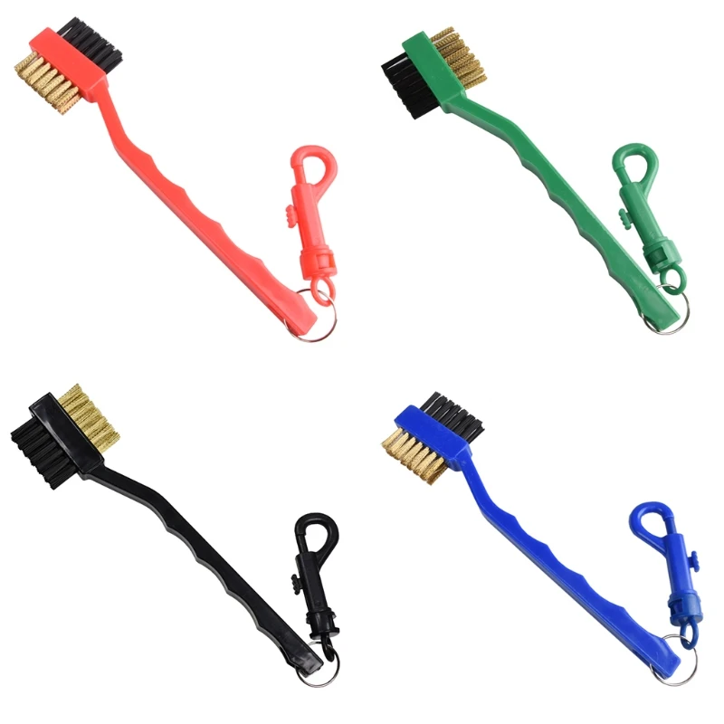 2 Sided Golf Brush Shoe Plastic Cleaning Tool Brass Wires Bristle Brush with Keyring Snap Clip Golf Club Groove Cleaner
2 Sided Golf Brush Shoe Plastic Cleaning Tool Brass Wires Bristle Brush with Keyring Snap Clip Golf Club Groove Cleaner