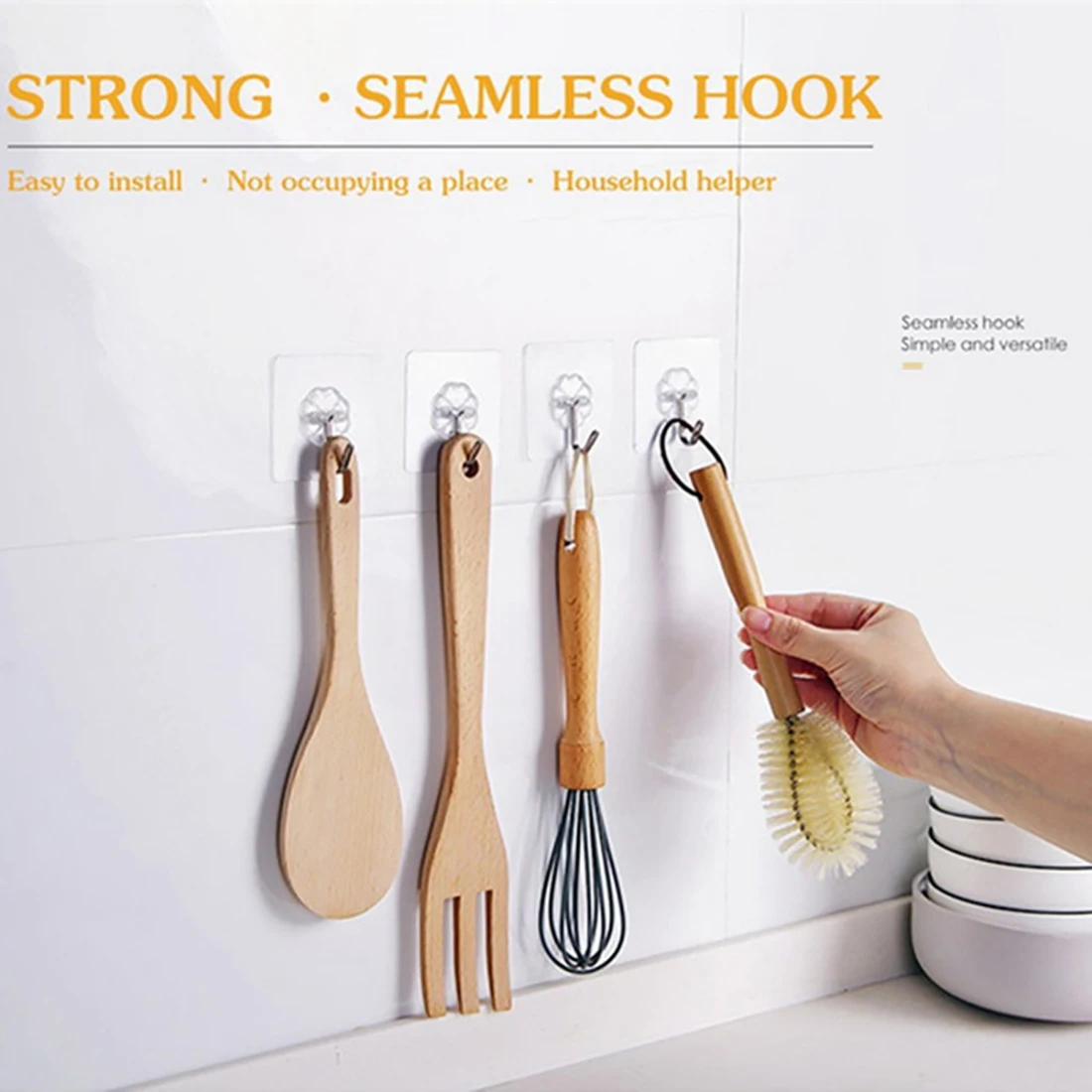 10 Pcs Hooks Transparent Strong Self Adhesive Door Wall Hangers Hooks Suction Heavy Load Rack Cup Sucker for Kitchen Bathroom
10 Pcs Hooks Transparent Strong Self Adhesive Door Wall Hangers Hooks Suction Heavy Load Rack Cup Sucker for Kitchen Bathroom