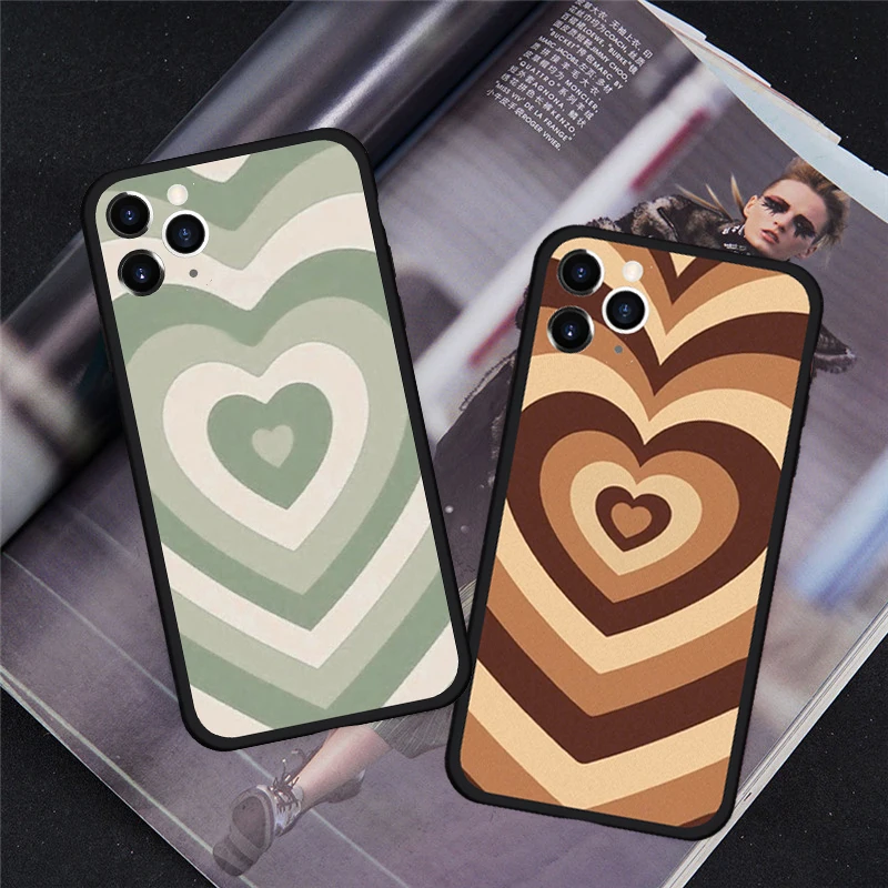 Sage Green Latte Heart Phone Case For iPhone 11 12 Pro Max 6S 7 8Plus SE2020 X XS XR Cute Hard Silicone Cover Matte Coque
Sage Green Latte Heart Phone Case For iPhone 11 12 Pro Max 6S 7 8Plus SE2020 X XS XR Cute Hard Silicone Cover Matte Coque