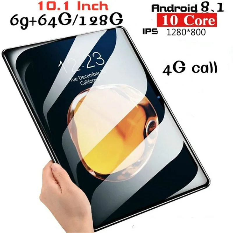 2021 New 10 Inch Android 9.0 1280*800 IPS Screen Tablet Ten Core 6G+128GB 4G Dual SIM Card Phone Bluetooth Wifi Tablets PC 
2021 New 10 Inch Android 9.0 1280*800 IPS Screen Tablet Ten Core 6G+128GB 4G Dual SIM Card Phone Bluetooth Wifi Tablets PC