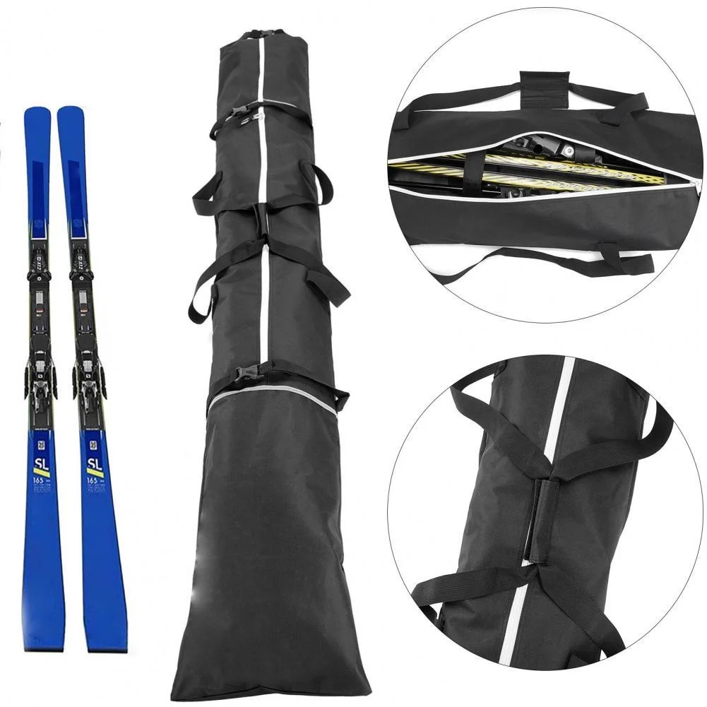 2Pcs/Set Adjustable Polyester Wear-resistant Waterproof Snowboard Pouch Skiing Hiking Black Ski Boot Bag For Men Women And Youth 
2Pcs/Set Adjustable Polyester Wear-resistant Waterproof Snowboard Pouch Skiing Hiking Black Ski Boot Bag For Men Women And Youth