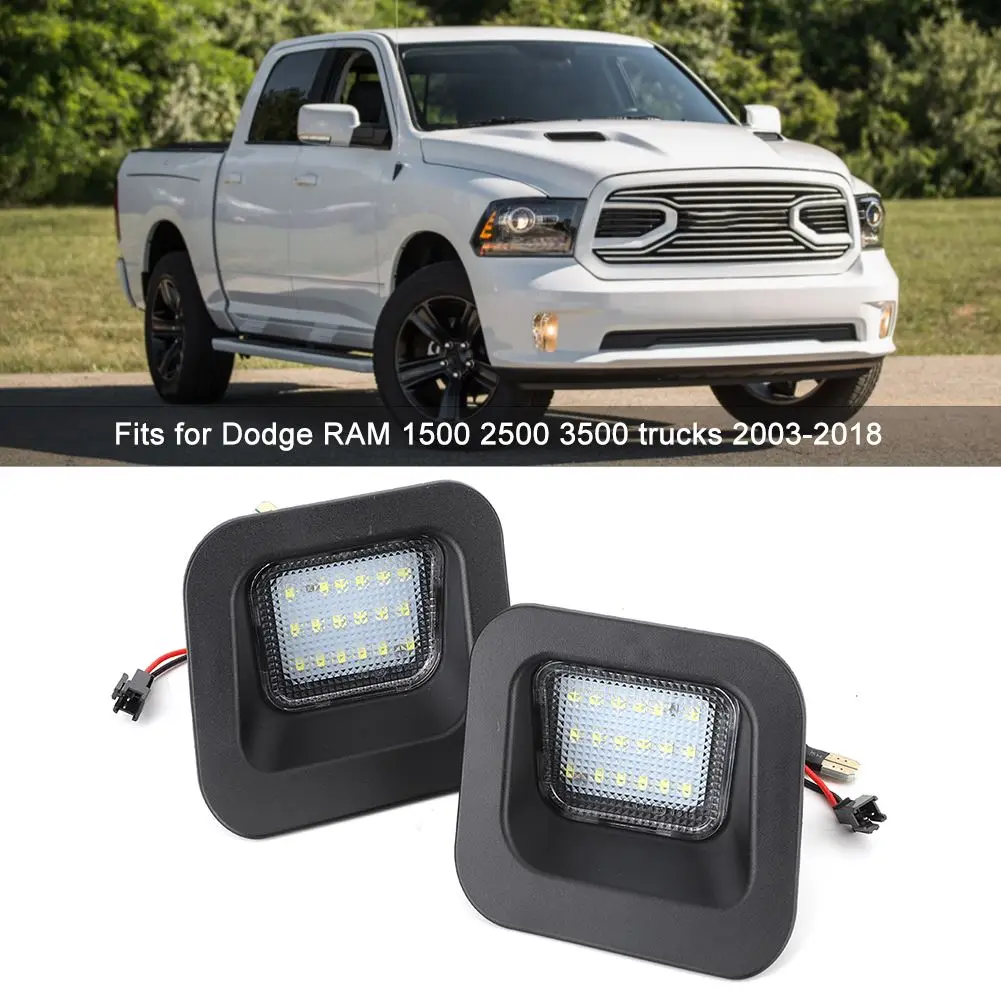 2Pcs Car Led License Plate Light No Error Fits For Dodge Ram 1500 2500 3500 2003-2018 Fits For Dodge RAM 1500 Classic 2019
2Pcs Car Led License Plate Light No Error Fits For Dodge Ram 1500 2500 3500 2003-2018 Fits For Dodge RAM 1500 Classic 2019