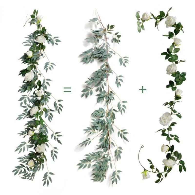 New Artificial Plant White Rose Willow Vine Home Hotel Outdoor Garden Party Wall Hanging Decoration Plant Decoration WallHanging
New Artificial Plant White Rose Willow Vine Home Hotel Outdoor Garden Party Wall Hanging Decoration Plant Decoration WallHanging