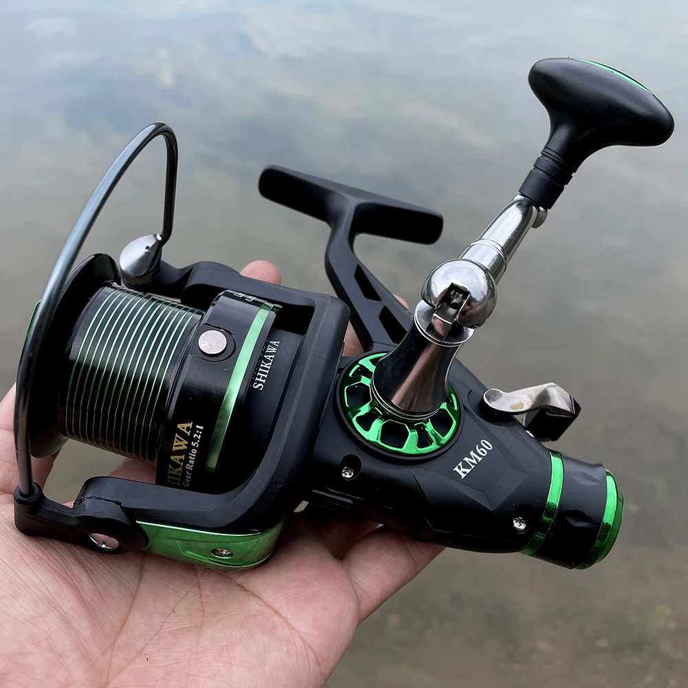 4 + 1BB Подшипник 5,2: 1 Рыболовная катушка Передняя и задняя двойная разгрузочная спиннинговая катушка Рыболовная катушка
4 + 1BB Подшипник 5,2: 1 Рыболовная катушка Передняя и задняя двойная разгрузочная спиннинговая катушка Рыболовная катушка