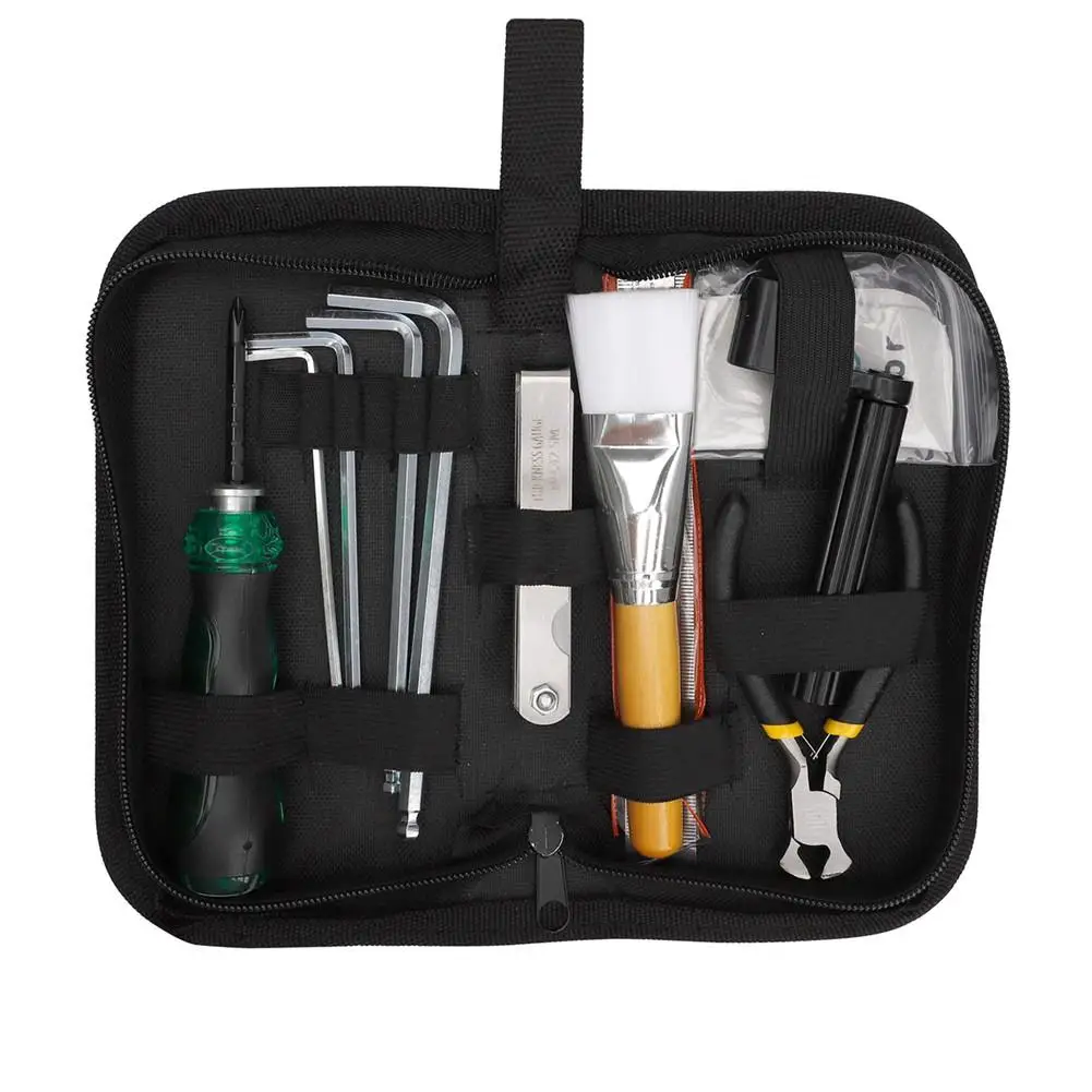 12Pcs/Set Stagehand Tech Compact Tools Kit Screwdriver Wrench with Bag for Guitar & Bass Repair String Replace Luthier Tool
12Pcs/Set Stagehand Tech Compact Tools Kit Screwdriver Wrench with Bag for Guitar & Bass Repair String Replace Luthier Tool