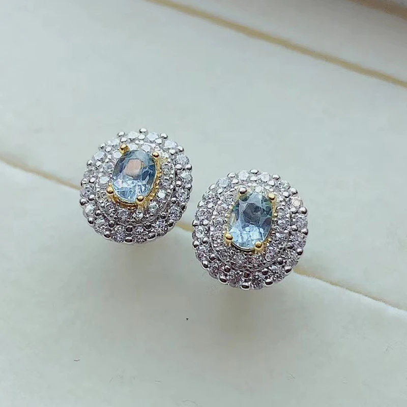 CoLife Jewelry Small Silver Stud Earrings for Daily Wear 3*4mm Natural Aquamarine Earrings 925 Silver Aquamarine Jewelry
CoLife Jewelry Small Silver Stud Earrings for Daily Wear 3*4mm Natural Aquamarine Earrings 925 Silver Aquamarine Jewelry