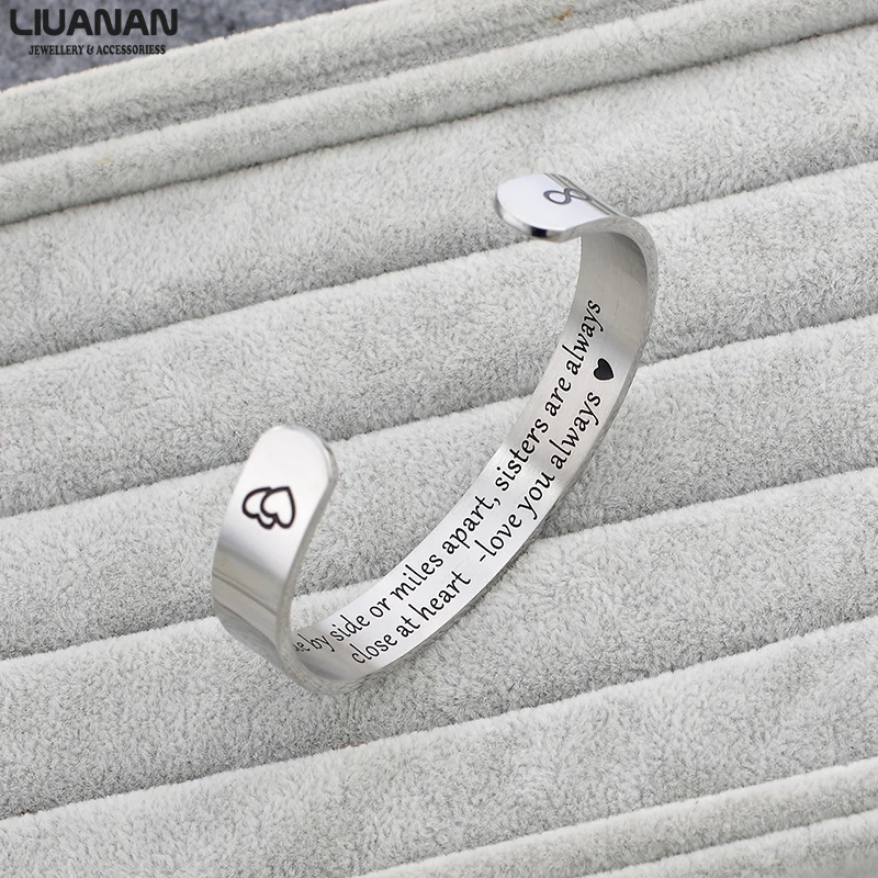 10mm Sisters Engraved Cuff Bracelet Wide Bracelet Family Bangles For Women Jewelry Gift For Sisters Friend Mantra Bracelet
10mm Sisters Engraved Cuff Bracelet Wide Bracelet Family Bangles For Women Jewelry Gift For Sisters Friend Mantra Bracelet