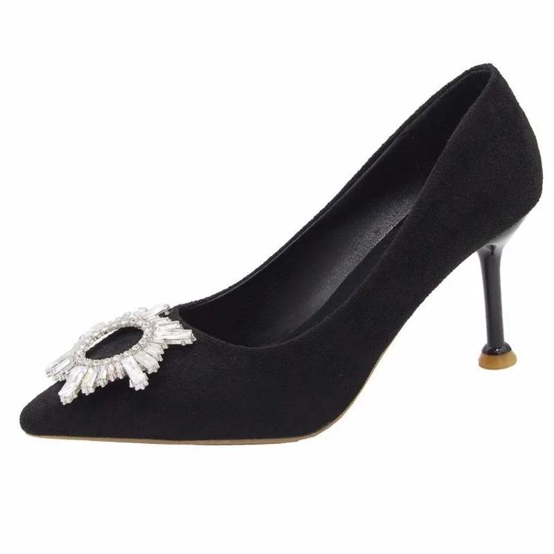 2020 New Fashion Women Shoes Woman Pumps Thin High Heels Slip on Metal Buckle Casual Shoes Shallow Pointed Toe Sexy Ladies Shoes
2020 New Fashion Women Shoes Woman Pumps Thin High Heels Slip on Metal Buckle Casual Shoes Shallow Pointed Toe Sexy Ladies Shoes