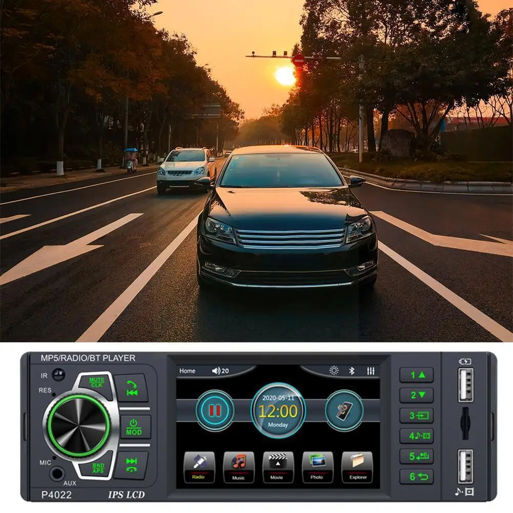 Car 1 DIN Head Unit Multimedia Player Bluetooth-compatible Inch TF Touchscreen Radio FM IPS USB 4.1 G5R9 
Car 1 DIN Head Unit Multimedia Player Bluetooth-compatible Inch TF Touchscreen Radio FM IPS USB 4.1 G5R9