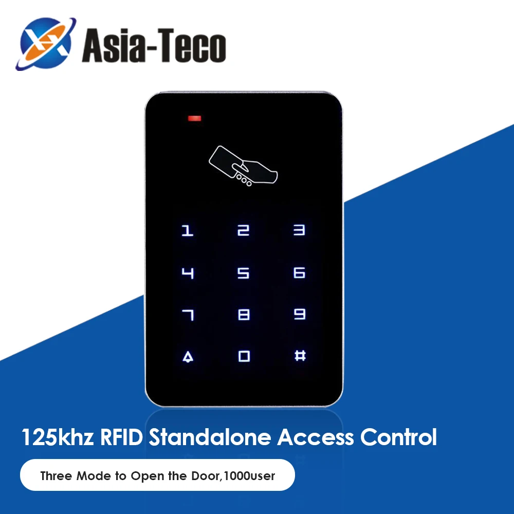 Standalone Backlight Access Controller 125Khz RFID Access Control Keypad digital panel Touch Screen Card Reader Door Lock System
Standalone Backlight Access Controller 125Khz RFID Access Control Keypad digital panel Touch Screen Card Reader Door Lock System