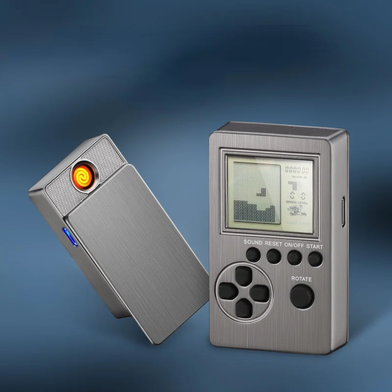 Ностальгическая игровая консоль тетрис Танк битва 2 в 1 креативная USB зарядка зажигалка Прикуриватель
Ностальгическая игровая консоль тетрис Танк битва 2 в 1 креативная USB зарядка зажигалка Прикуриватель