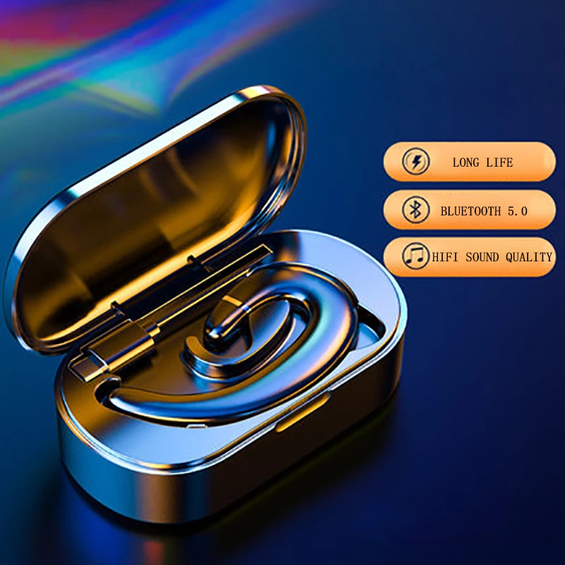 Bone sensing Bluetooth earphone for men with one ear and no ear bone conduction is applicable to all models of universal painles
Bone sensing Bluetooth earphone for men with one ear and no ear bone conduction is applicable to all models of universal painles