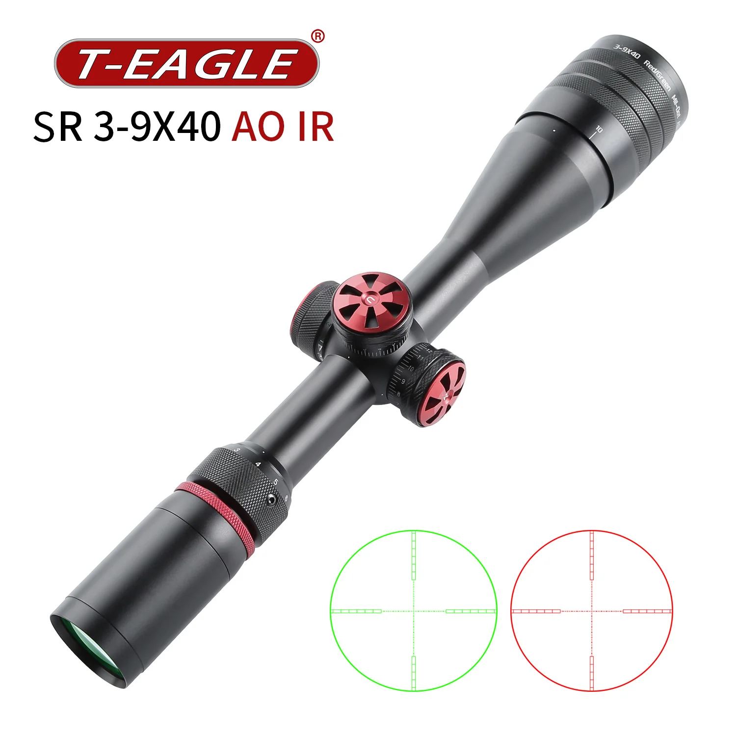 Оптический коллиматор T EAGLE с красным и зеленым светом SR3 9X40AOIR|Оптические прицелы|
