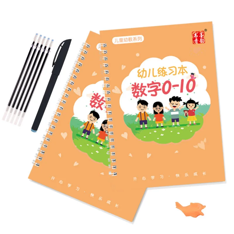 Reusable Children 3D Copybook for Calligraphy Numbers 0-10 Handwriting Books Learning Math Writing Practice Book for Kids Toys
Reusable Children 3D Copybook for Calligraphy Numbers 0-10 Handwriting Books Learning Math Writing Practice Book for Kids Toys