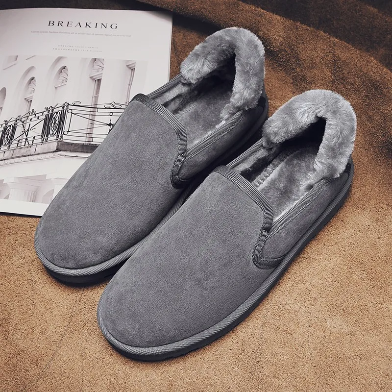 Men Snow Shoes with Fur Plush Casual Shoes Outdoor Snow Boots Unisex Designer Winter Boots Gray Fashion Shoes Non-Slip Flats Man
Men Snow Shoes with Fur Plush Casual Shoes Outdoor Snow Boots Unisex Designer Winter Boots Gray Fashion Shoes Non-Slip Flats Man
