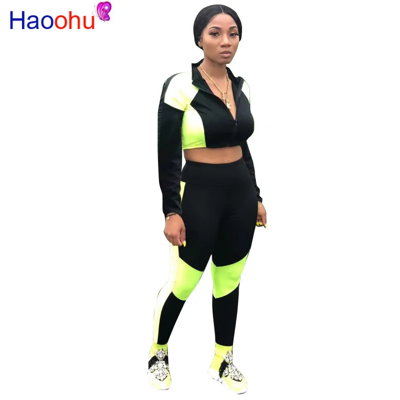 HAOOHU Two Piece Set Tracksuit Women Fall Clothing Zip Crop Top and Pants Sweat Suit Neon Splice 2 Piece Outfits Matching Sets
HAOOHU Two Piece Set Tracksuit Women Fall Clothing Zip Crop Top and Pants Sweat Suit Neon Splice 2 Piece Outfits Matching Sets