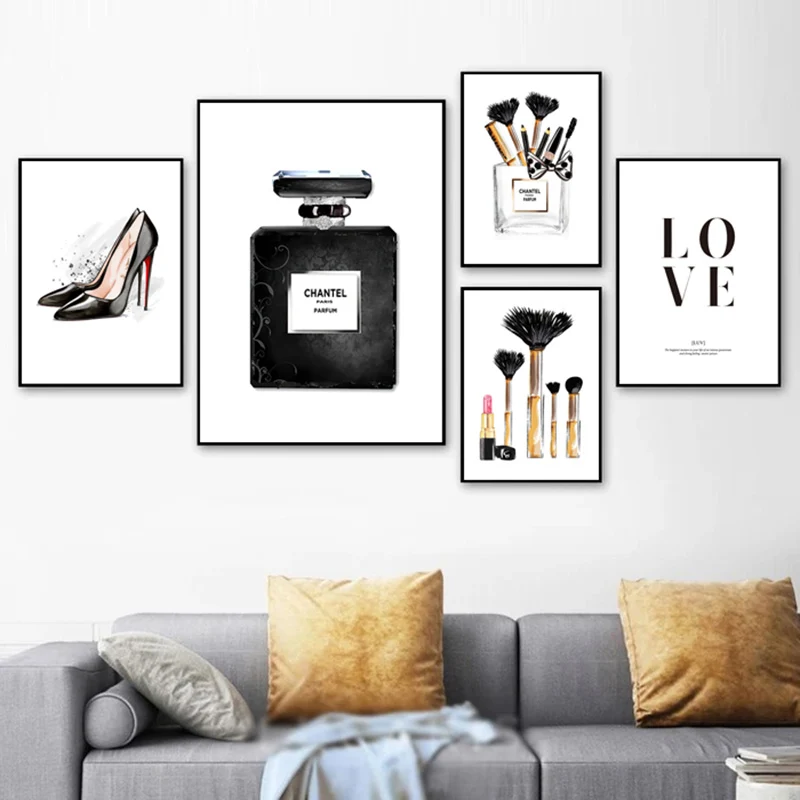 Fashion Office Nordic Modern Letter Makeup Brush Picture Wall Art Canvas Painting Poster Print Living Room Bedroom Decoration
Fashion Office Nordic Modern Letter Makeup Brush Picture Wall Art Canvas Painting Poster Print Living Room Bedroom Decoration