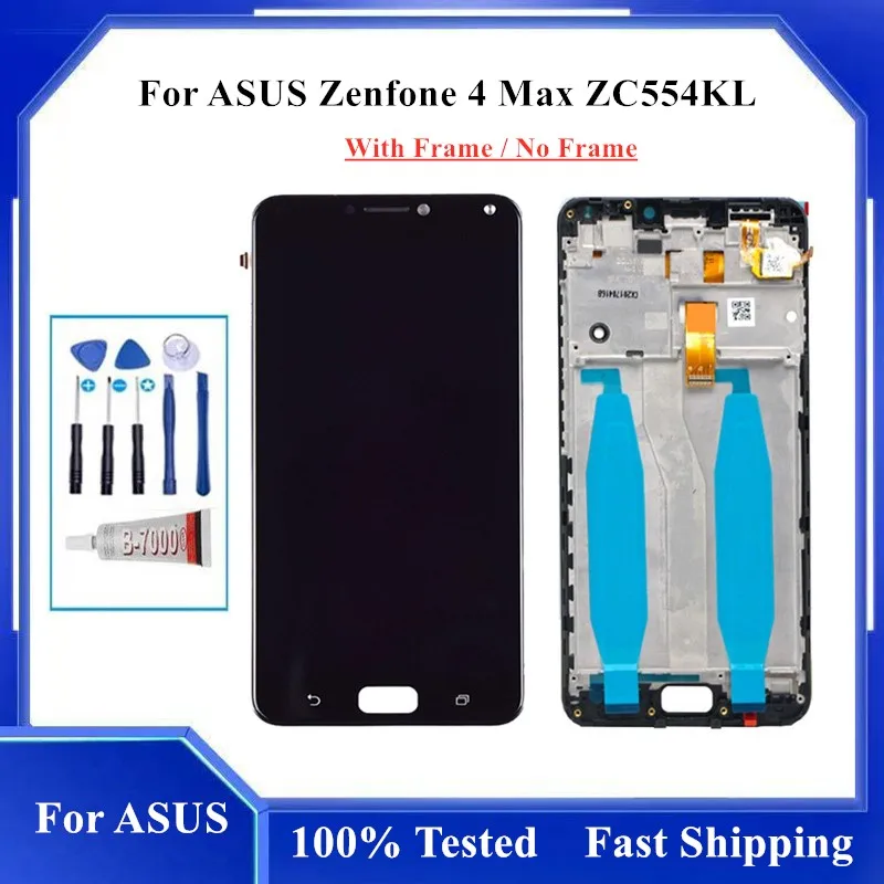 ЖК-дисплей 5,5 дюйма для ASUS Zenfone 4 Max ZC554KL, дигитайзер сенсорного экрана в сборе с рамкой для Asus Zenfone 4 MAX, замена
ЖК-дисплей 5,5 дюйма для ASUS Zenfone 4 Max ZC554KL, дигитайзер сенсорного экрана в сборе с рамкой для Asus Zenfone 4 MAX, замена