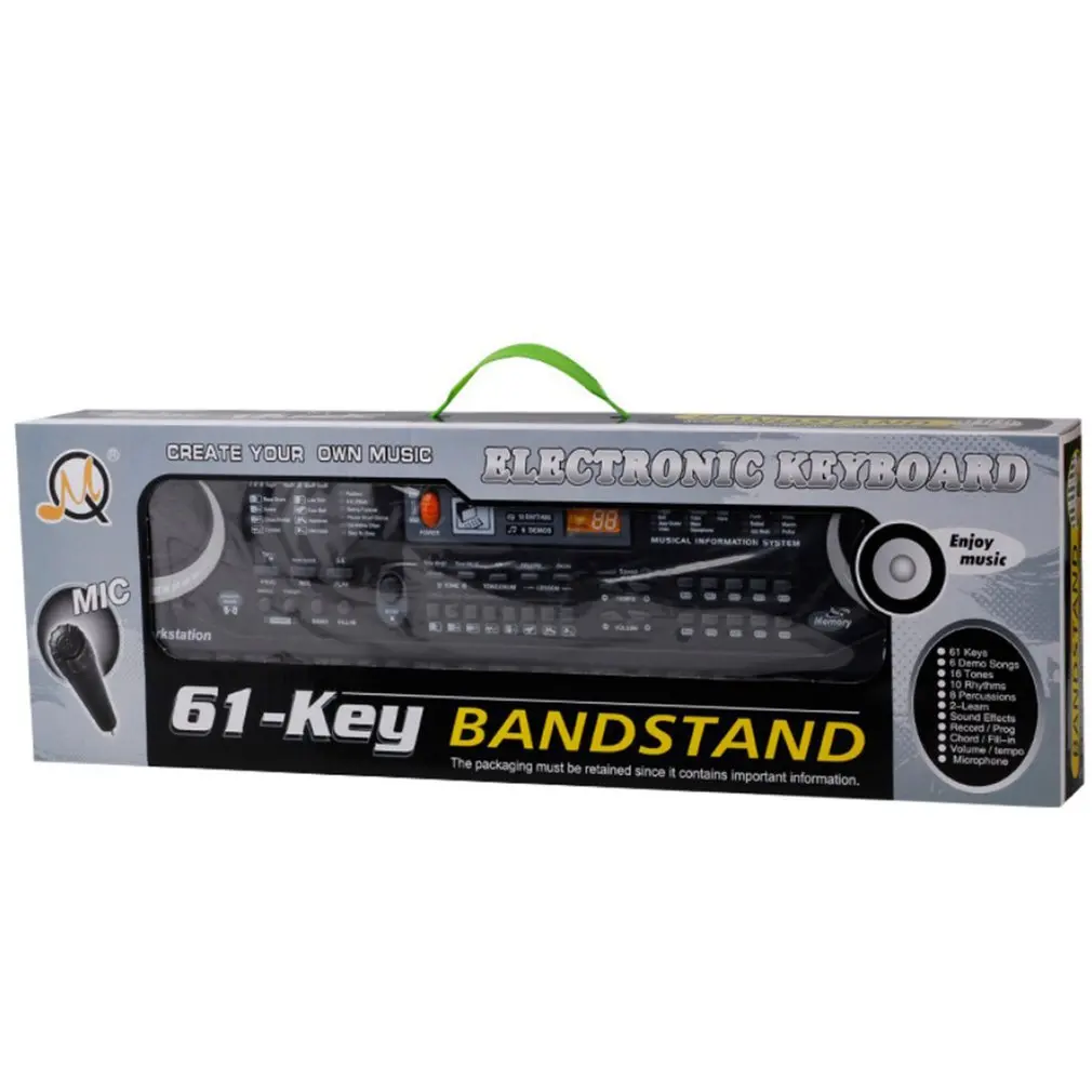 61 Keys Music Electronic Digital Keyboard Electric Organ Children Great Gifts With Random Microphone Musical Instrument
61 Keys Music Electronic Digital Keyboard Electric Organ Children Great Gifts With Random Microphone Musical Instrument