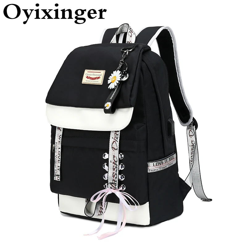 OYIXINGER Large Capacity Girl Schoolbag 2022 New Waterproof Backpack For Middle School Students Fashion Ribbon Travel Backpacks
OYIXINGER Large Capacity Girl Schoolbag 2022 New Waterproof Backpack For Middle School Students Fashion Ribbon Travel Backpacks