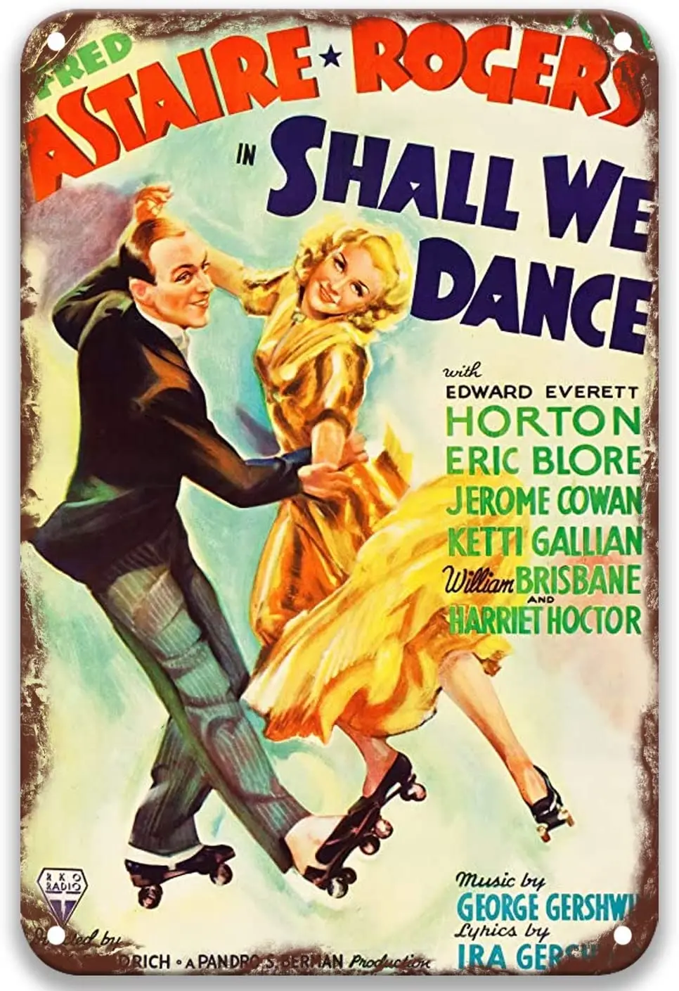 Shall We Dance (1937) Tin Signs Vintage Movies Poster Art Group for Party Man Home Decoration Decor Bathroom 8x12 Inches
Shall We Dance (1937) Tin Signs Vintage Movies Poster Art Group for Party Man Home Decoration Decor Bathroom 8x12 Inches