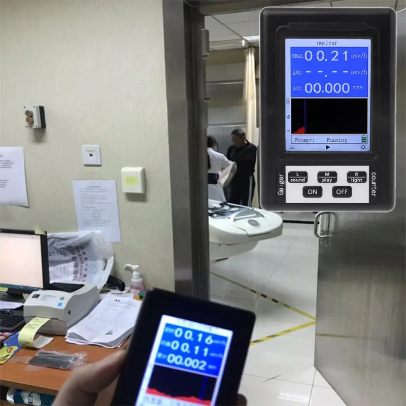 Upgrade Geiger Counter Nuclear Radiation Detector Personal Dosimeter Marble Tester X-ray Beta Gamma Ray Display Screen Radiation
Upgrade Geiger Counter Nuclear Radiation Detector Personal Dosimeter Marble Tester X-ray Beta Gamma Ray Display Screen Radiation