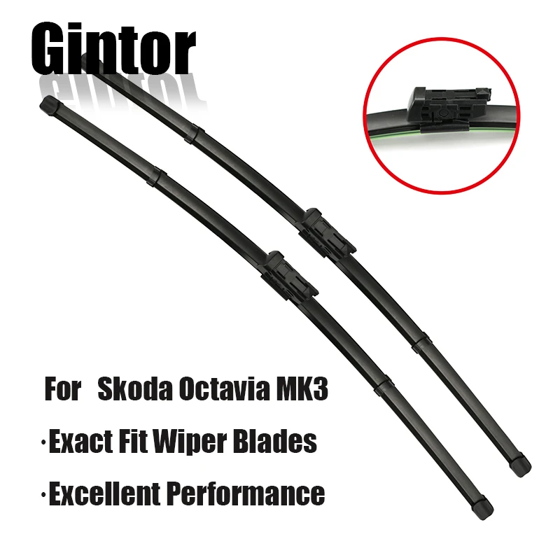 Gintor Car RHD & LHD Front Wiper Blades For Skoda Octavia A7 Typ5E MK3 2013 - 2019 Windshield Windscreen Front Window 24"19"
Gintor Car RHD & LHD Front Wiper Blades For Skoda Octavia A7 Typ5E MK3 2013 - 2019 Windshield Windscreen Front Window 24"19"