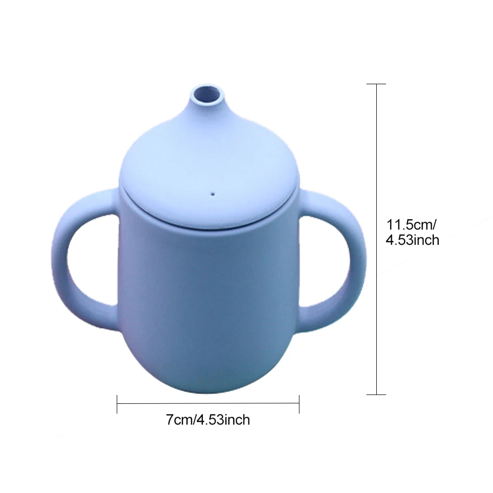 Solid With Lid Feeding Easy Clean Silicone Training Cup Two Handles Learning Spill Proof Ergonomic Large Capacity Baby Toddler 
Solid With Lid Feeding Easy Clean Silicone Training Cup Two Handles Learning Spill Proof Ergonomic Large Capacity Baby Toddler