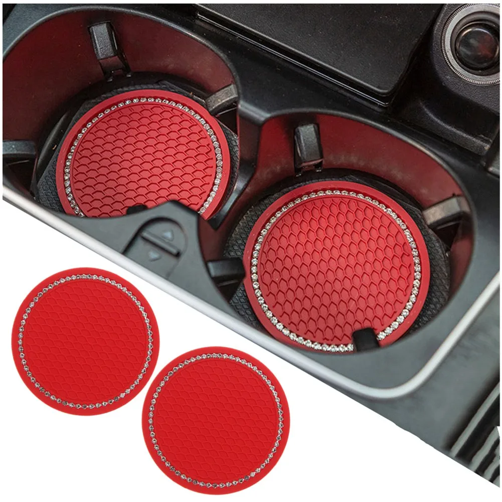 2xPVC Car Cup Coasters Travel Auto Cup Mats Insert Coaster Anti Slip Crystal Vehicle Interior Accessories Diamond Car Coaster
2xPVC Car Cup Coasters Travel Auto Cup Mats Insert Coaster Anti Slip Crystal Vehicle Interior Accessories Diamond Car Coaster