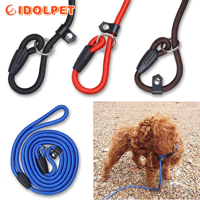 

Durable Dog Nylon Slip Rope Leash, Strong Pet Slip Lead, Adjustable Pet Slipknot Neck Circumference for Training Play Camping