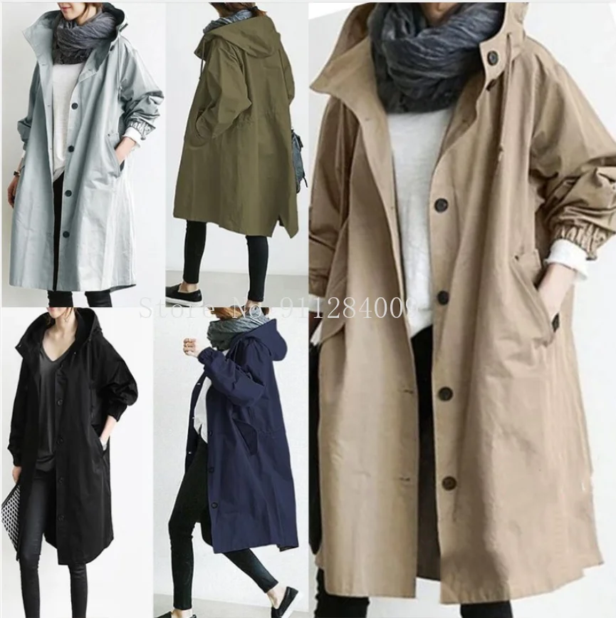 Fashion Casual Hooded Casual Sport Sashes Office Chic Women's Windbreaker Jacket Casual Street Fashion Autumn New Abrigo Mujer
Fashion Casual Hooded Casual Sport Sashes Office Chic Women's Windbreaker Jacket Casual Street Fashion Autumn New Abrigo Mujer