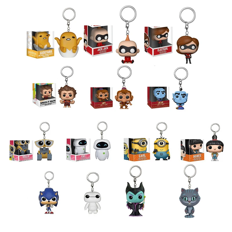 FUNKO Disney мультфильм Wall E Абу Вуди Эльза малефисент Карманный Брелок виниловая экшн
