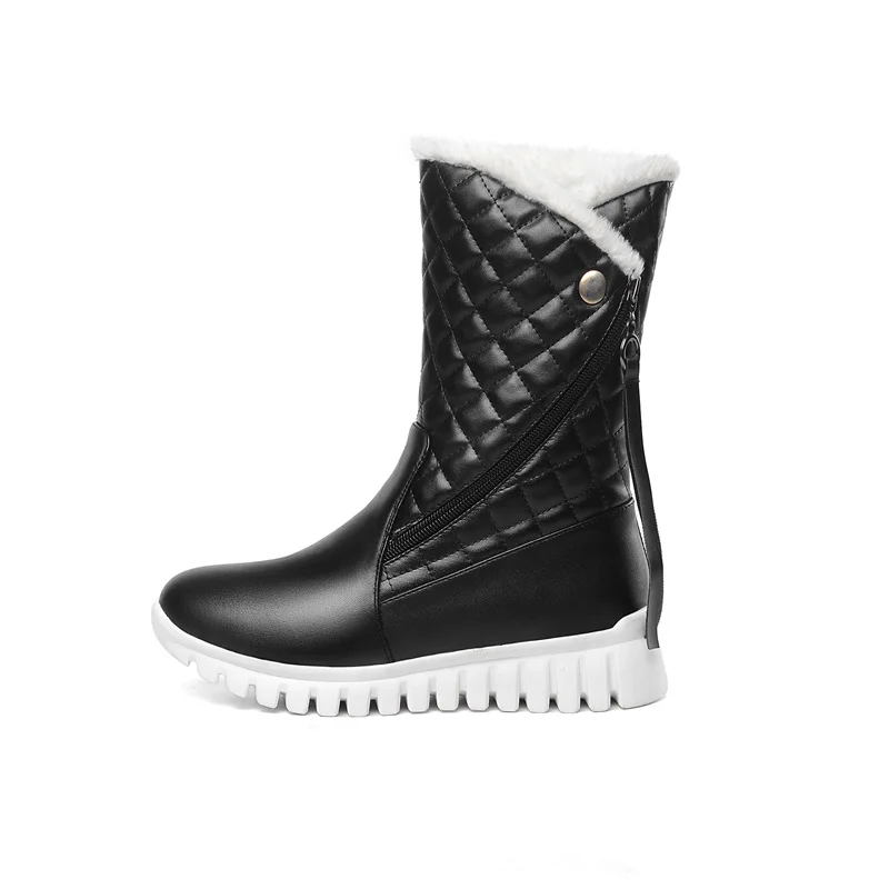 EGONERY Winter New Plush Warm Snow Boots Outside Comfortable Mid Heels Platform Women Shoes Plus Size Zip Boots Drop Shipping
EGONERY Winter New Plush Warm Snow Boots Outside Comfortable Mid Heels Platform Women Shoes Plus Size Zip Boots Drop Shipping
