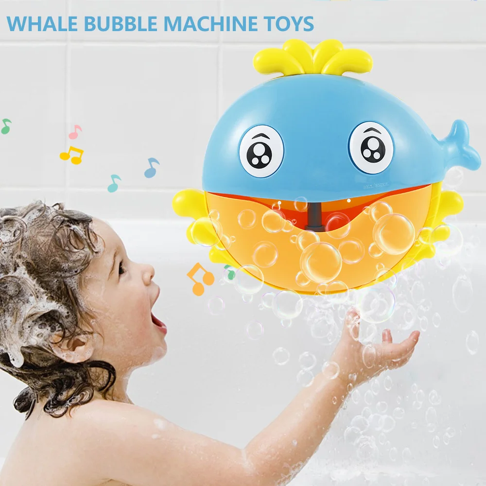 Cartoon Whale Baby Bath Toy Bubble Maker Pool Swimming Automatic Music Bathtub Soap Machine Toys with Music for Children Kids
Cartoon Whale Baby Bath Toy Bubble Maker Pool Swimming Automatic Music Bathtub Soap Machine Toys with Music for Children Kids