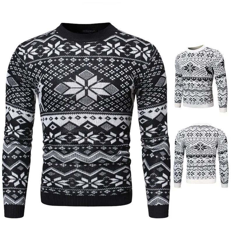 Новинка мужской модный свитер повседневная одежда уличная Social Slim Fit вязанные