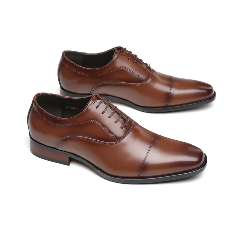 Men Oxford Genuine Leather Shoes Black Brown Classic Style Wing Tip Lace Up Formal Shoes Wedding Office Dress Men Party Shoes
Men Oxford Genuine Leather Shoes Black Brown Classic Style Wing Tip Lace Up Formal Shoes Wedding Office Dress Men Party Shoes