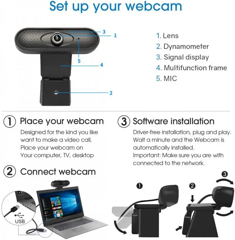 webcam 1080p pc High Definition computer cameras with Built-in HD microphone for Online Teaching Live Broadcast 
webcam 1080p pc High Definition computer cameras with Built-in HD microphone for Online Teaching Live Broadcast