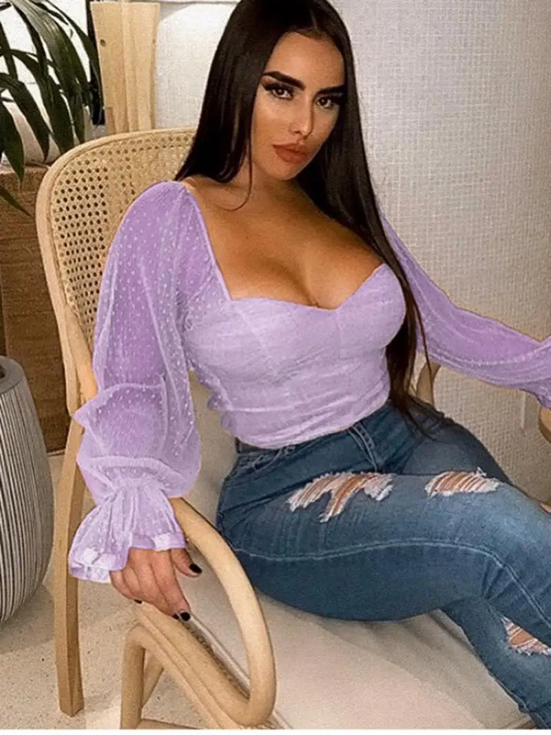 Casual Women Spring Sexy Fashion Chiffon Polka Dot Wrap Chest Bare Navel Top Chiffon Shirt
Casual Women Spring Sexy Fashion Chiffon Polka Dot Wrap Chest Bare Navel Top Chiffon Shirt