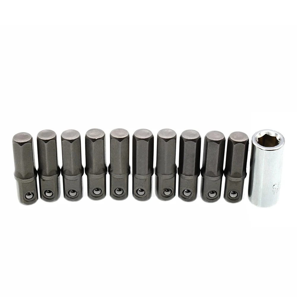 10pcs Impact Socket Adapter Drill Bit Stand Holder 1/4" Hex Shank To 1/4" Drive Tool +1/4 Bit Converter Hand Tool Accessories
10pcs Impact Socket Adapter Drill Bit Stand Holder 1/4" Hex Shank To 1/4" Drive Tool +1/4 Bit Converter Hand Tool Accessories