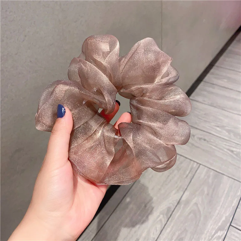 1PC Fashion Bright Mesh Hair Ring Oversized Hair Scrunchies Large Intestine Elastic Hair Band Solid Color Hair Accessories
1PC Fashion Bright Mesh Hair Ring Oversized Hair Scrunchies Large Intestine Elastic Hair Band Solid Color Hair Accessories