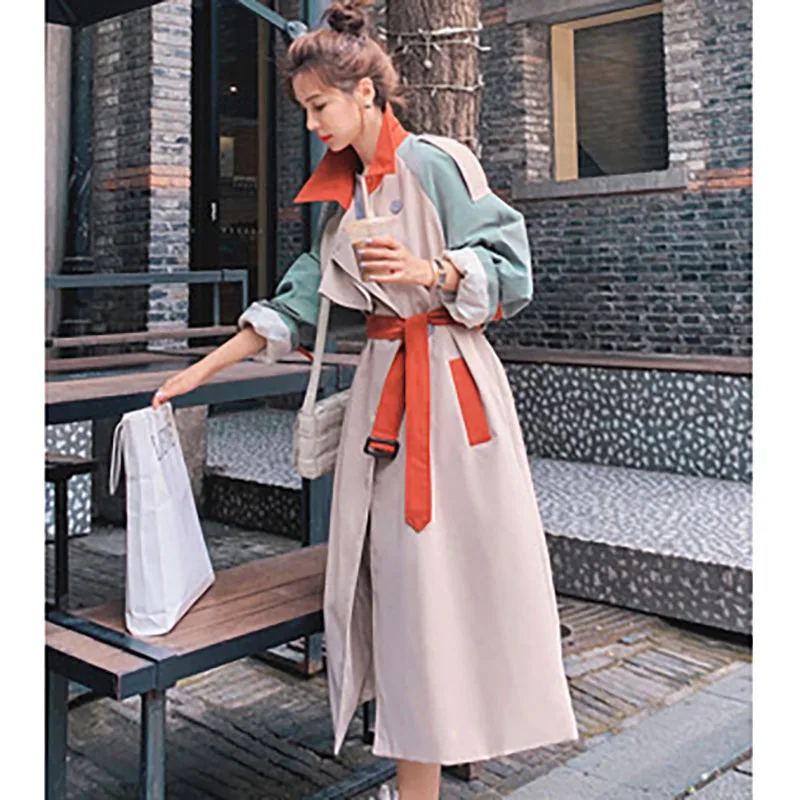 Women's 2021 Windbreaker Mid-length Loose Contrast Color Stitching Fried Street Jacket Female Spring And Autumn New Style
Women's 2021 Windbreaker Mid-length Loose Contrast Color Stitching Fried Street Jacket Female Spring And Autumn New Style