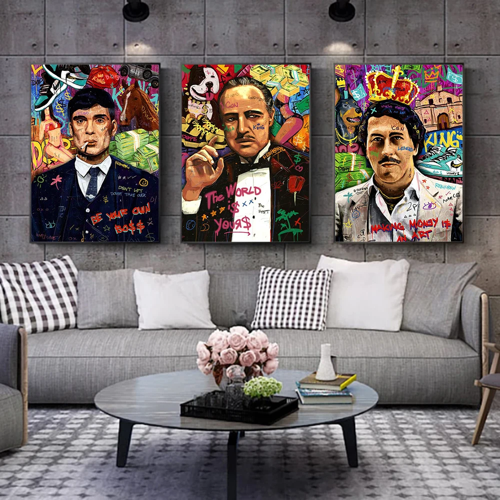 Canvas Painting Abstract Art Making Money An Art Movie The Godfather Prints Graffiti Wall Paintings For Living Room Decors
Canvas Painting Abstract Art Making Money An Art Movie The Godfather Prints Graffiti Wall Paintings For Living Room Decors